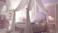 Mor Ve Lila Renklerle Yatak Odası Dekorasyonu